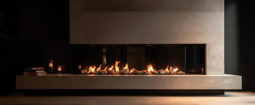 Gas Fireplace Ember Bed Design Services in Goleta, California