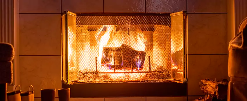 Mendota Hearth Landscape Fireplace Installation in Goleta, California